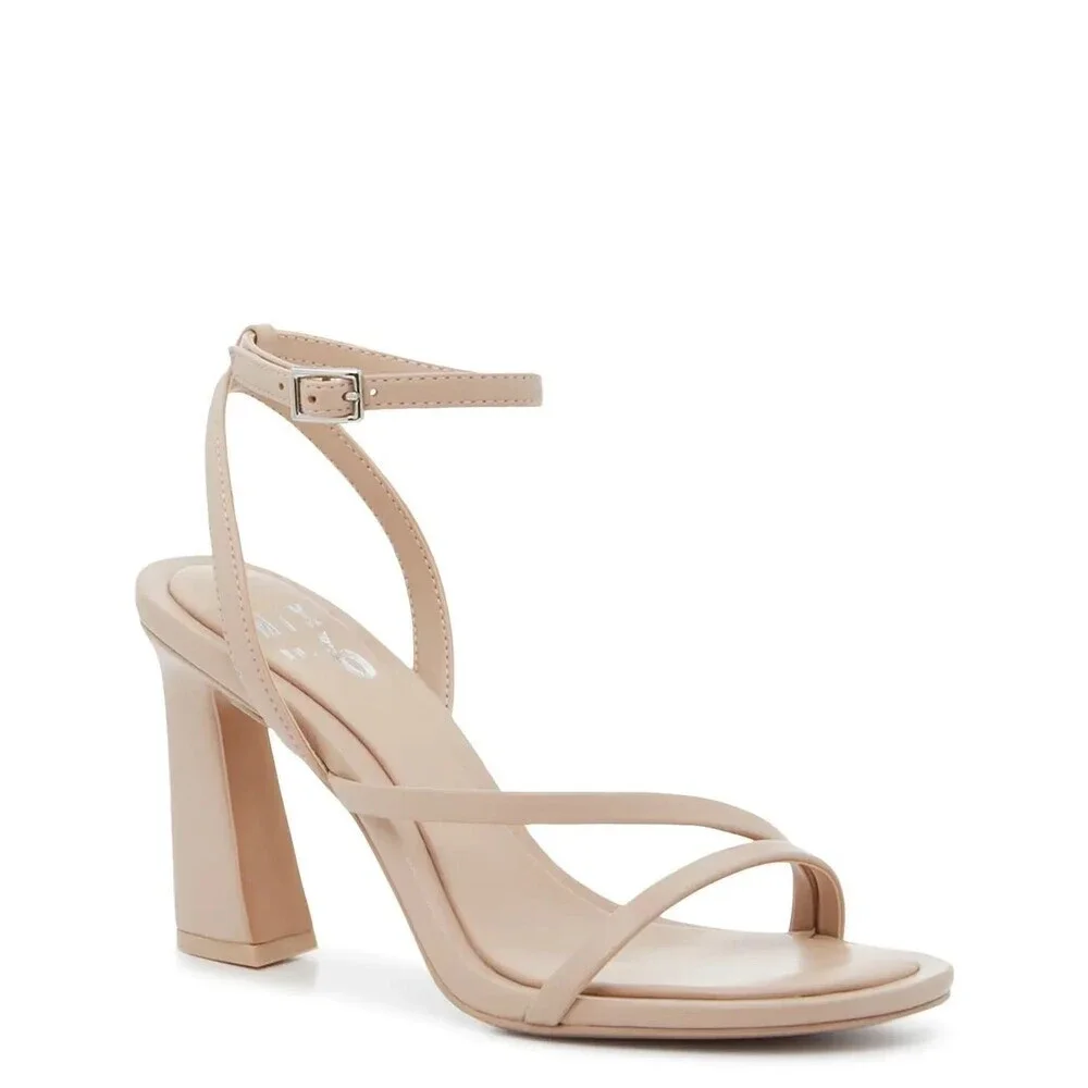 Mix No. 6 Harllow Sandals Women's US 9 Fall Nude Ankle Strap Block Heel GAL1519